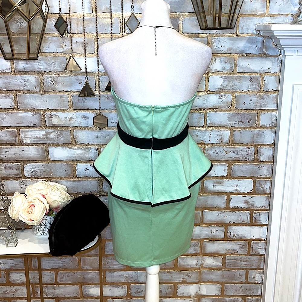 Mystic Sweet-ish Dish Mint Green Bodycon Mini Party Dress, Women’s Size Large - Picture 8 of 16